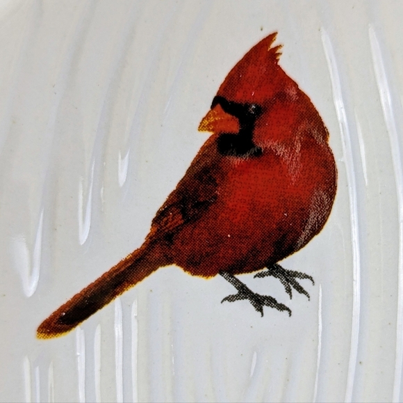 Temp-Tations by Tara Spoon Rest White Woodlands Collection Red Cardinal NIB - Picture 3 of 11